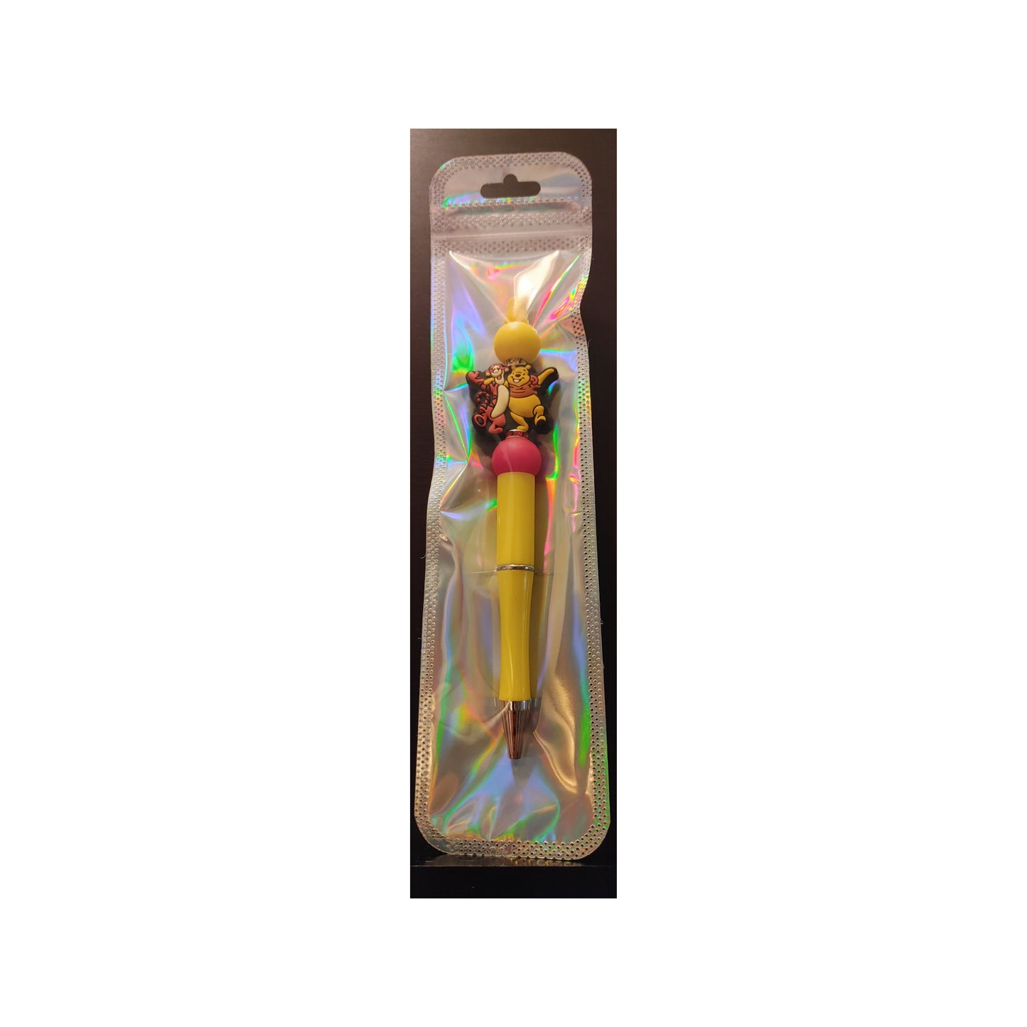 #17 Pooh/Tigger Yellow Beaded Pen