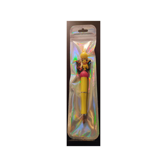 #17 Pooh/Tigger Yellow Beaded Pen