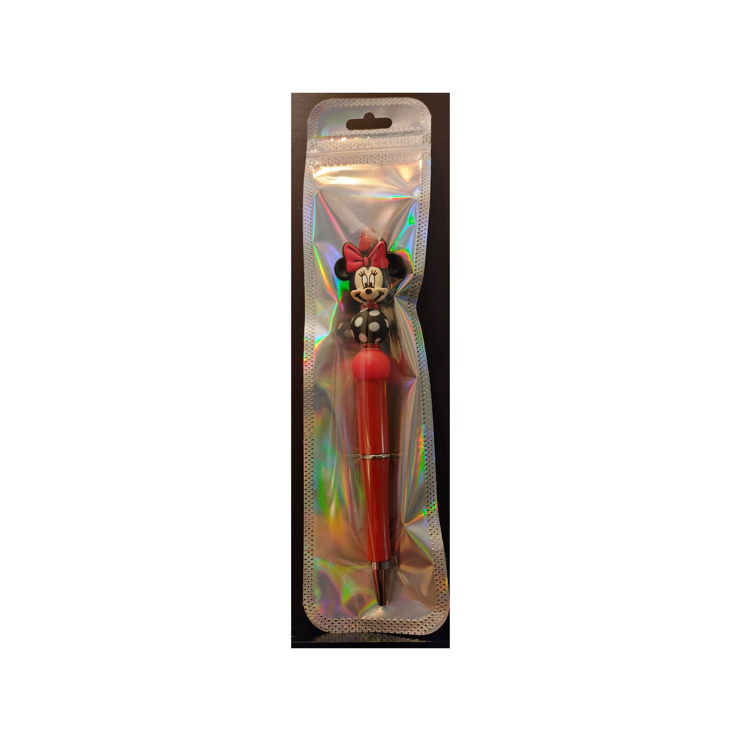 #18 Minnie Red Beaded Pen