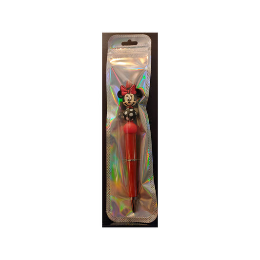 #18 Minnie Red Beaded Pen