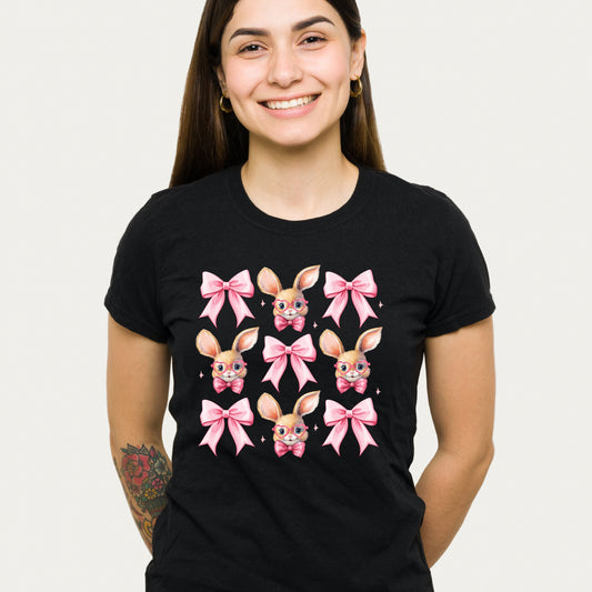 Pink Easter Bunny Coquette     DTF TRANSFER
