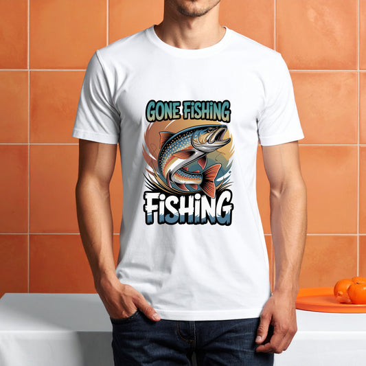 Gone Fishing DTF Transfer ONLY