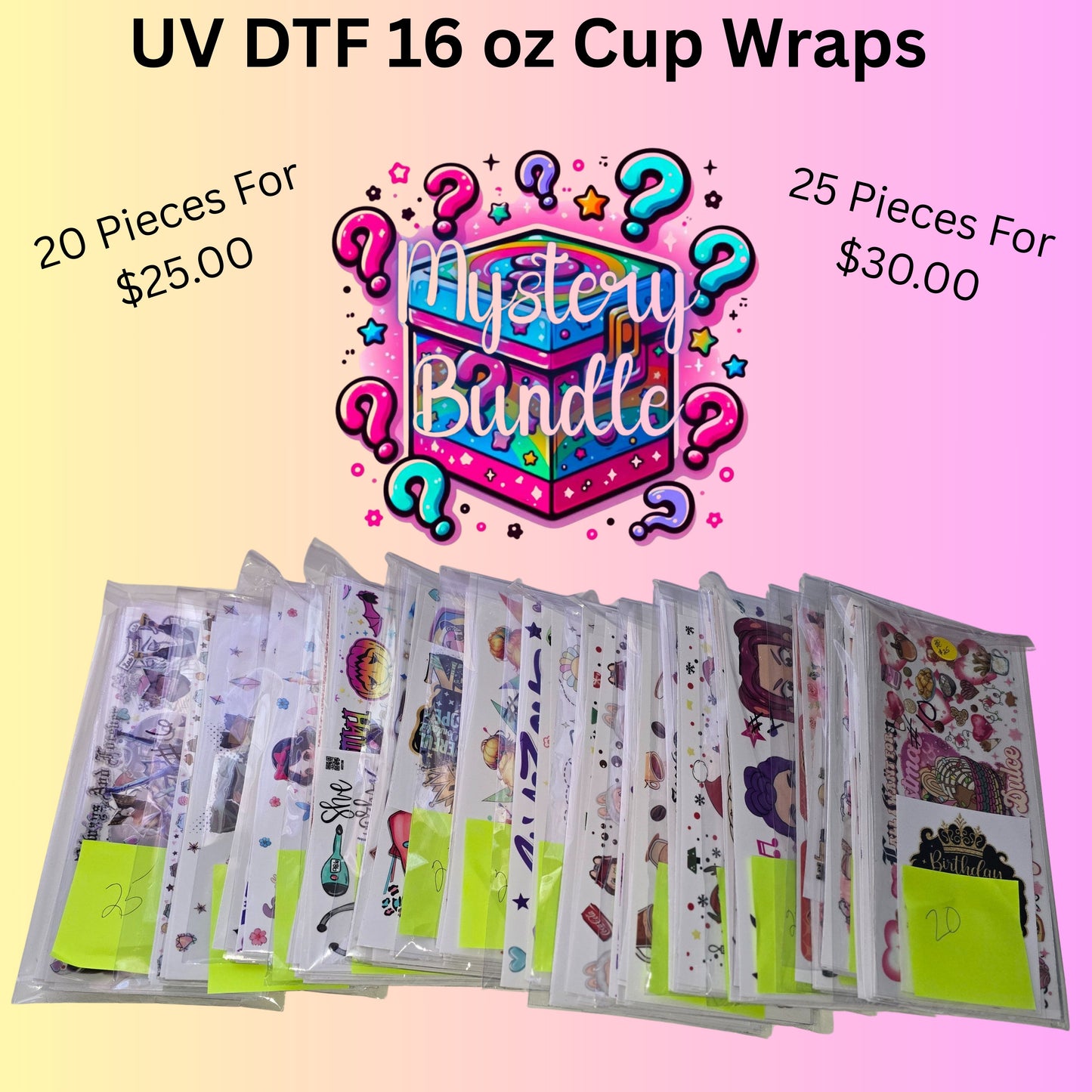 UV DTF Cup Wrap Bundle
