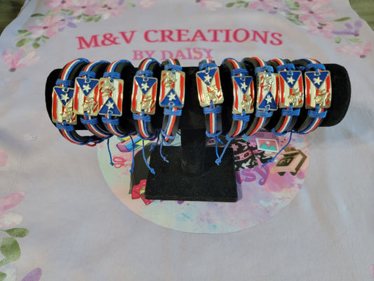 Puerto Rico Roped and Or Leather Bracelets