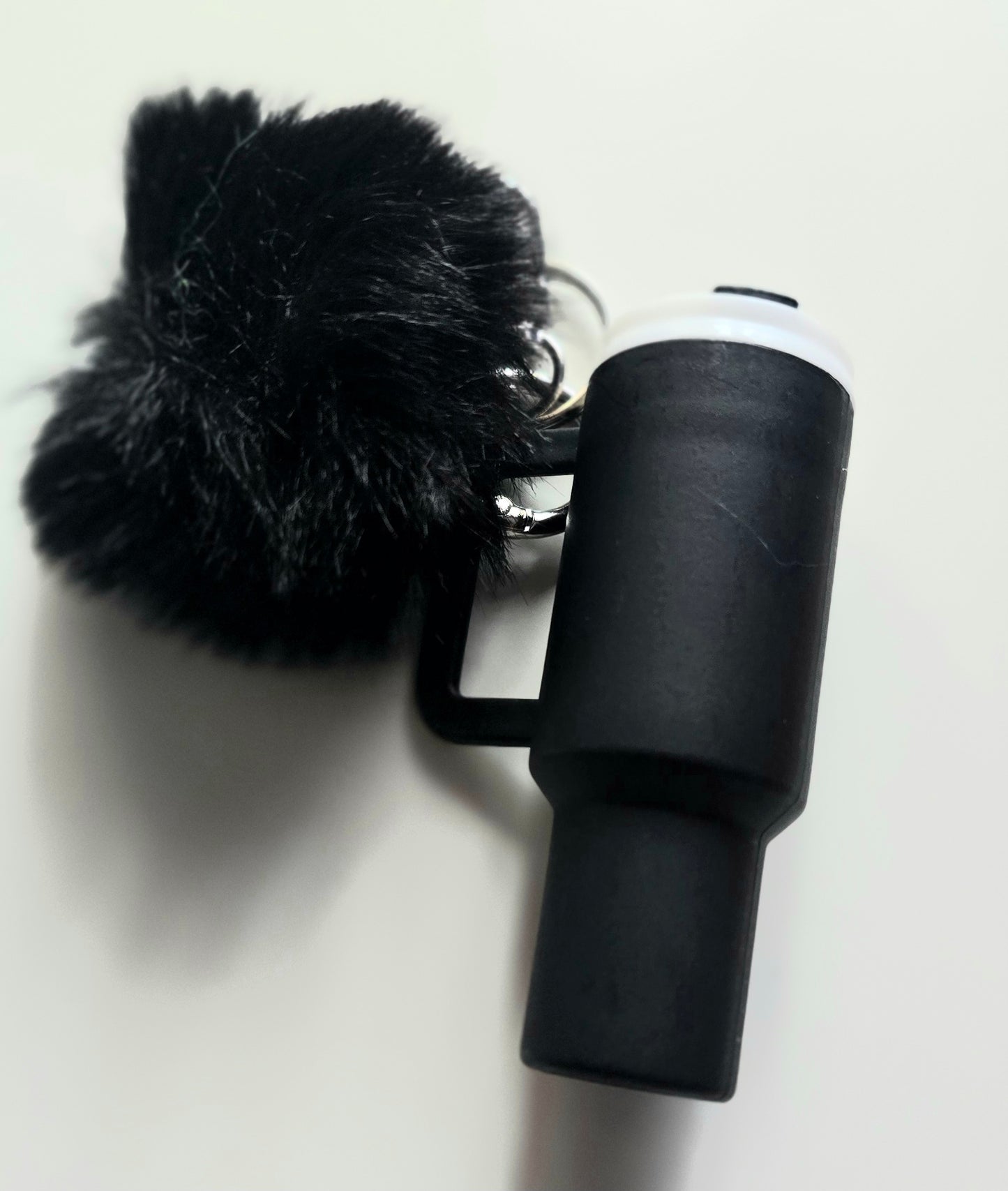 Mini Tumbler Keychain with Pompom