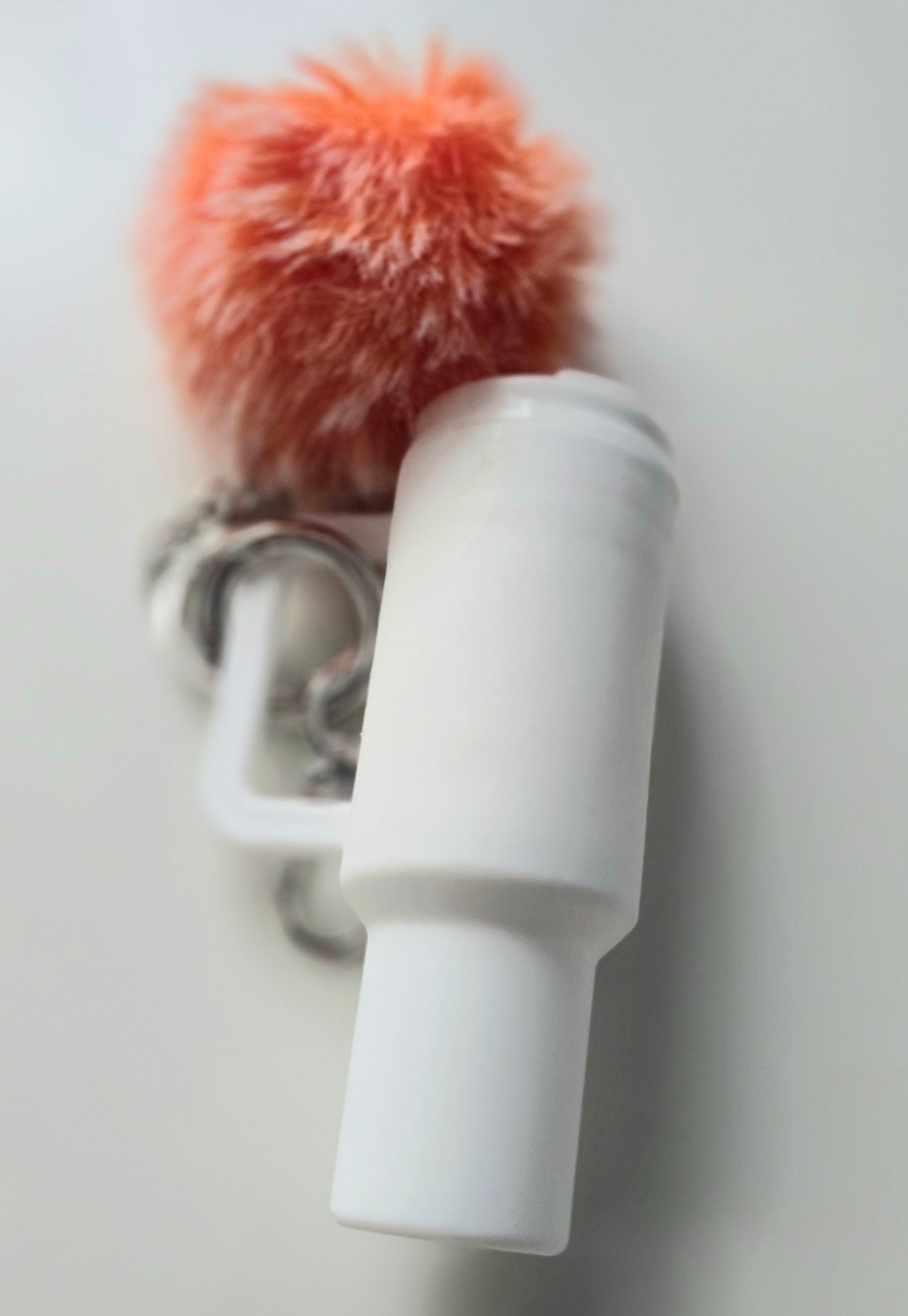 Mini Tumbler Keychain with Pompom