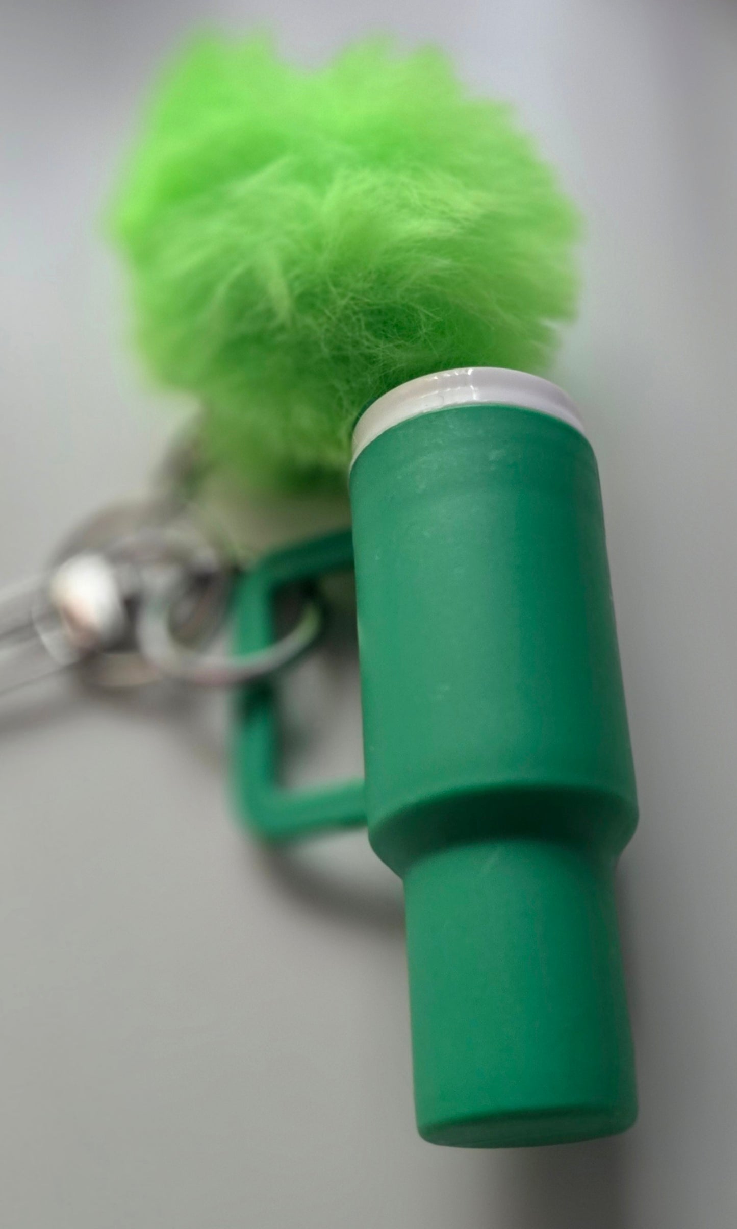 Mini Tumbler Keychain with Pompom