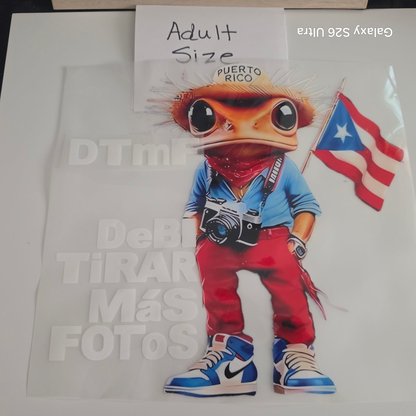 PR 38  DTF TRANSFER ONLY OR $10.00 t-shirt 2 PART DESIGN