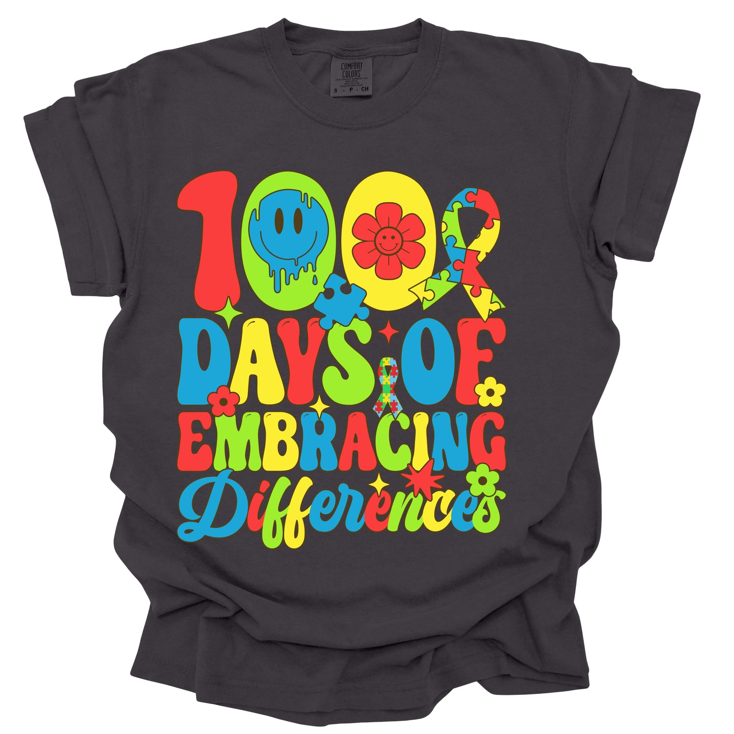 DTF #200           100 Days of embracing difference Autism     DTF TRANSFER