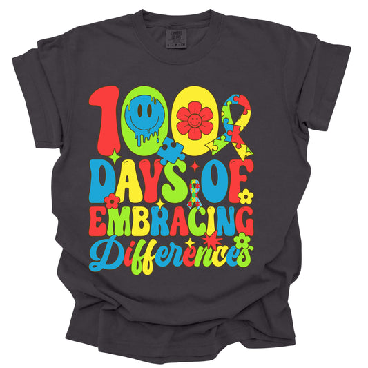 DTF #200           100 Days of embracing difference Autism     DTF TRANSFER