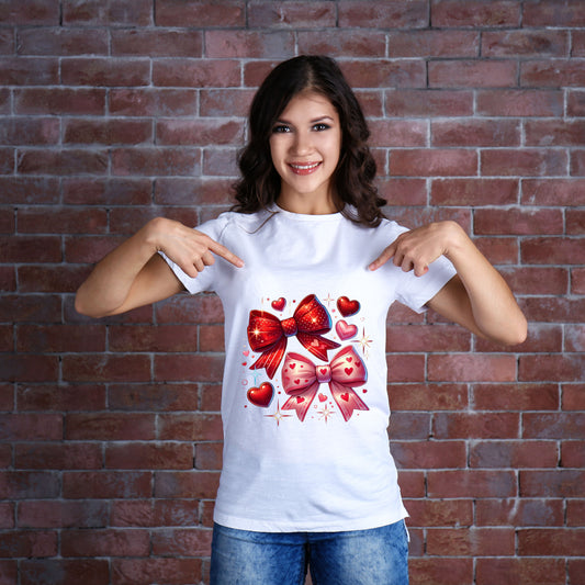 #289 Glitter-Valentines-day-Heart-Bow