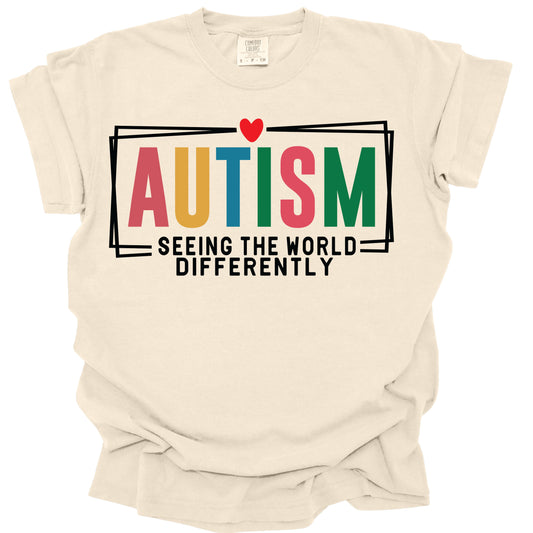 DTF #204    Autism Seeing the world differently      DTF TRANSFER