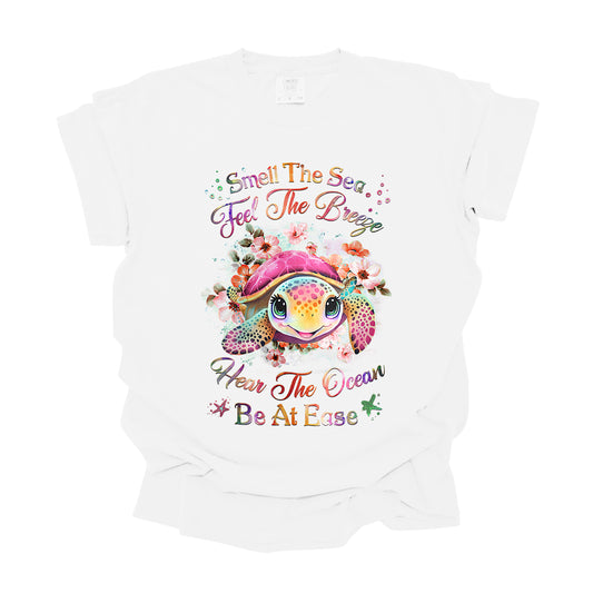 Smell the sea feel the Breeze Turtle (DTF Transfer )