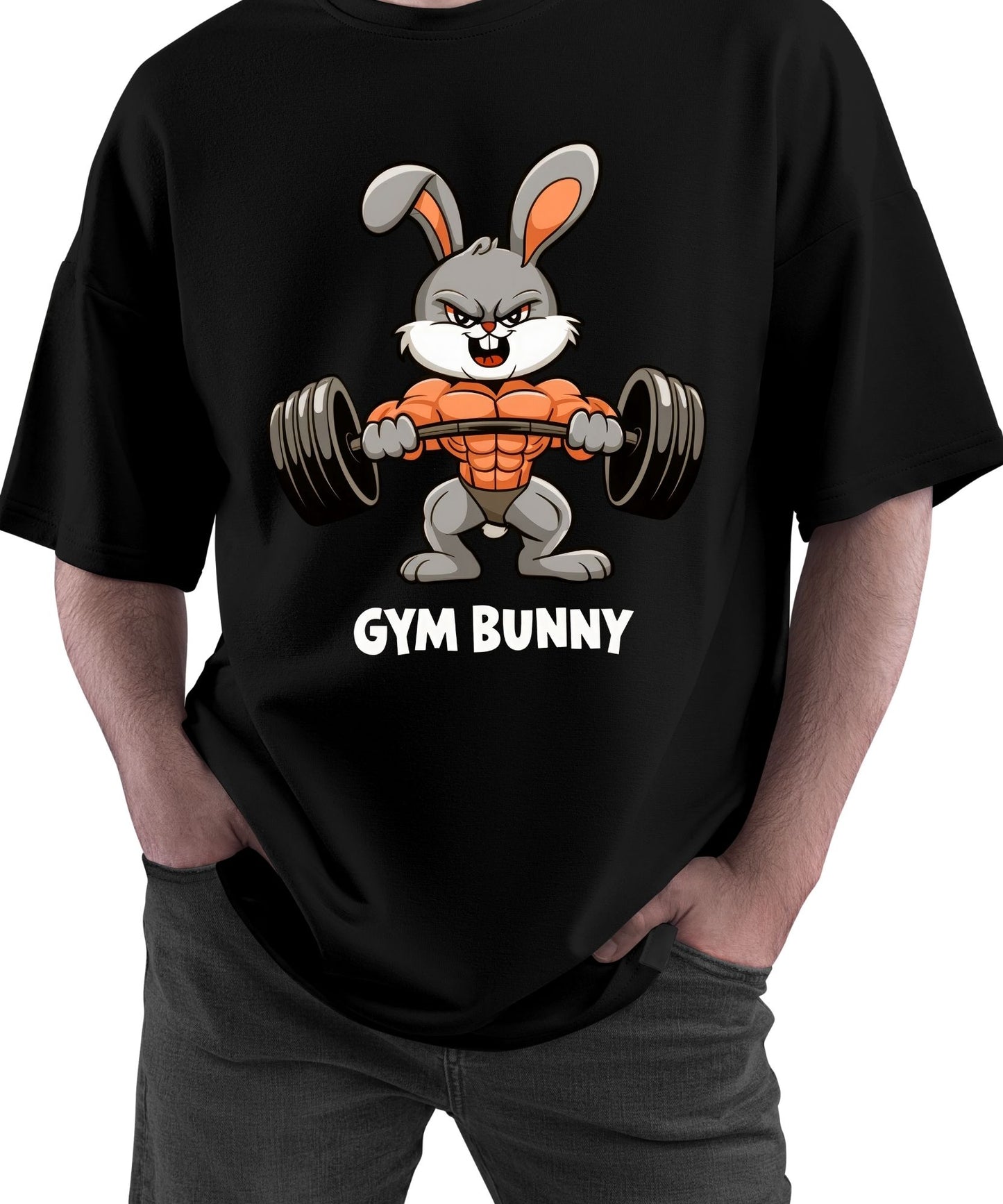 #239	 Gym Bunny  DTF TRANSFER