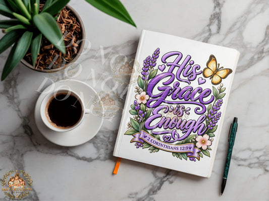 HIS GRACE IS ENOUGH Journal Decal