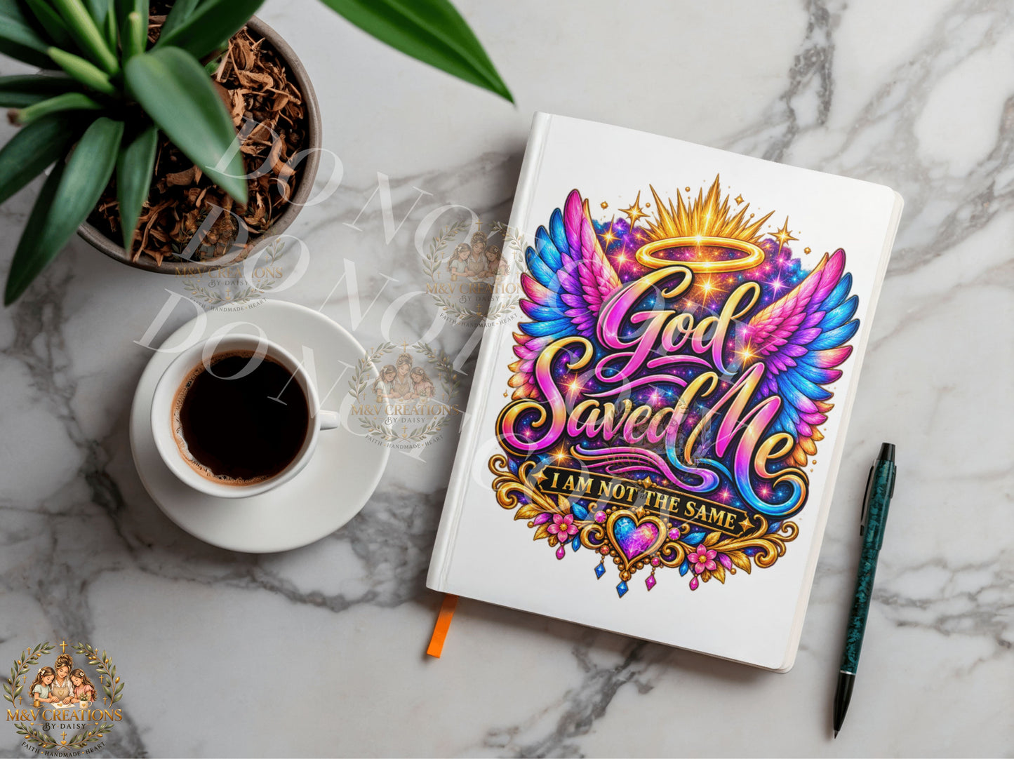 GOD SAVED ME     Journal Decal