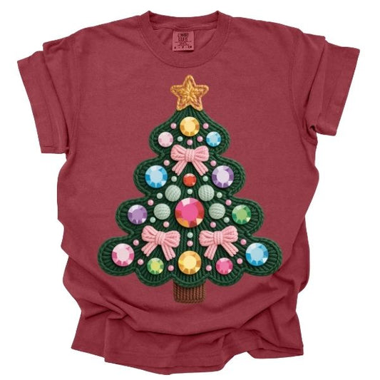 Christmas Tree Yarn effect
