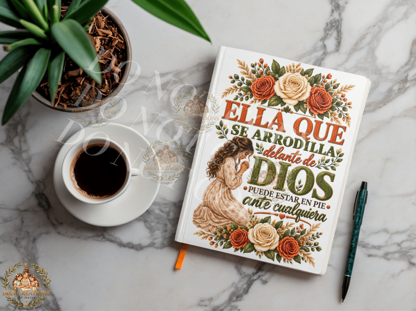 ELLA QUE ARRODILLA DELANTE DE DIOS    Journal Decal