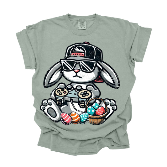 Easter Rabbit-Playing-Game-Boy (DTF Transfer )