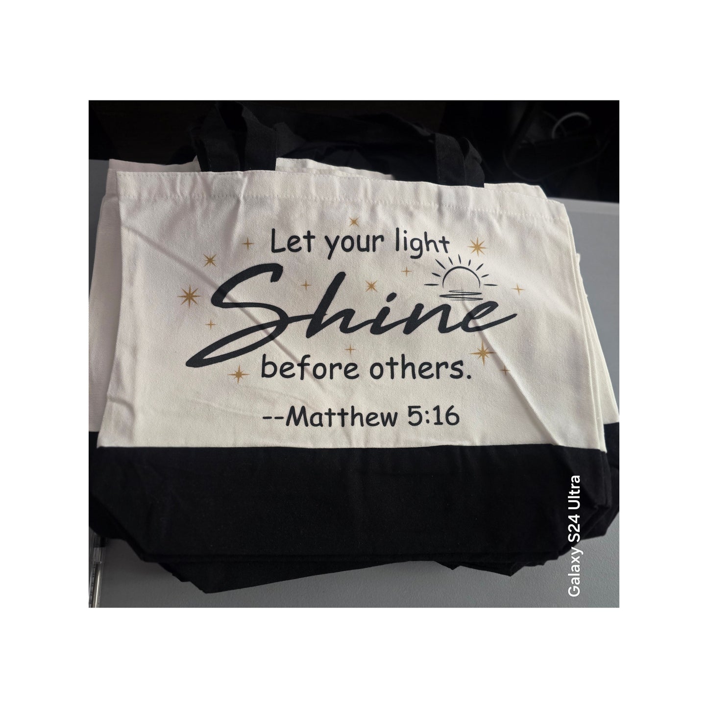 Scripture Tote Bag (15" x 18")