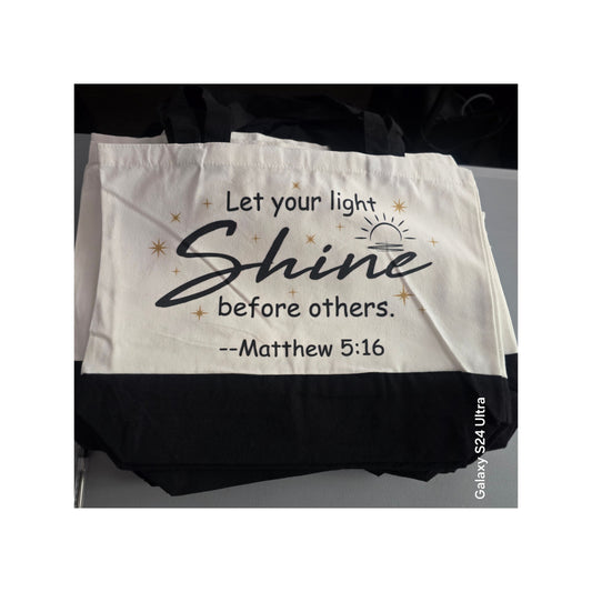 Scripture Tote Bag (15" x 18")
