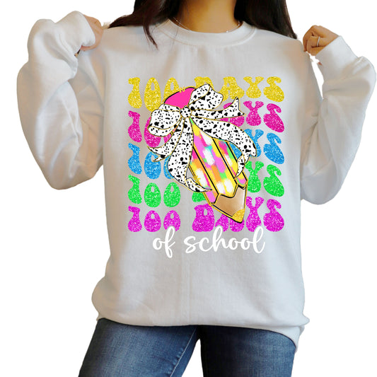 Glitter-100-Days-of-School    DTF TRANSFER