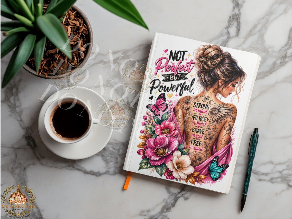 NOT PERFECT BUT POWERFUL Journal Decal