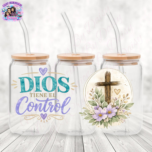 Dios Tiene el Control - UV DTF Cup Wrap