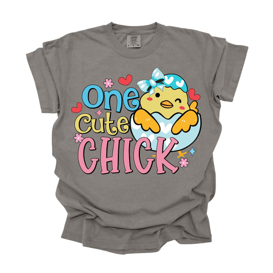 Kids-One-Cute-Chick-Easter(DTF Transfer )