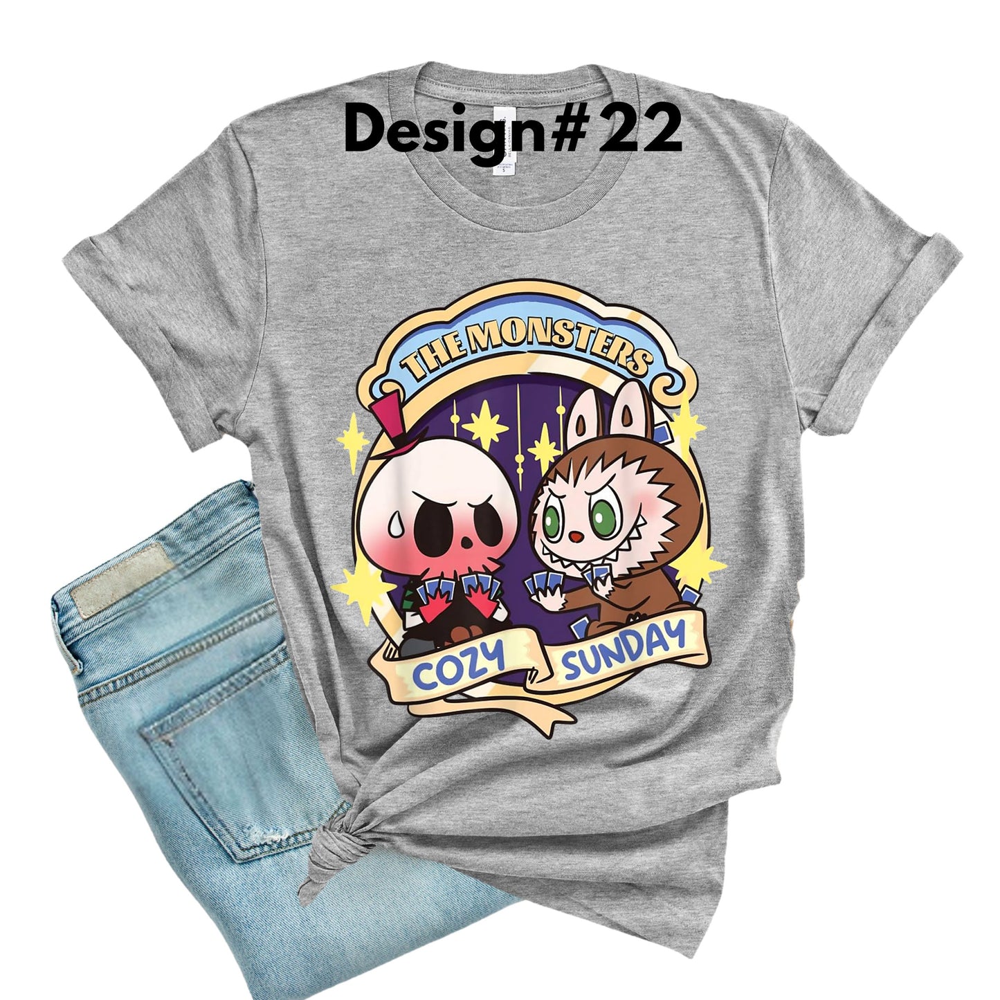 Labubu  T-Shirts   ADD DESIGN NUMBER IN NOTES AT CHECK OUT.