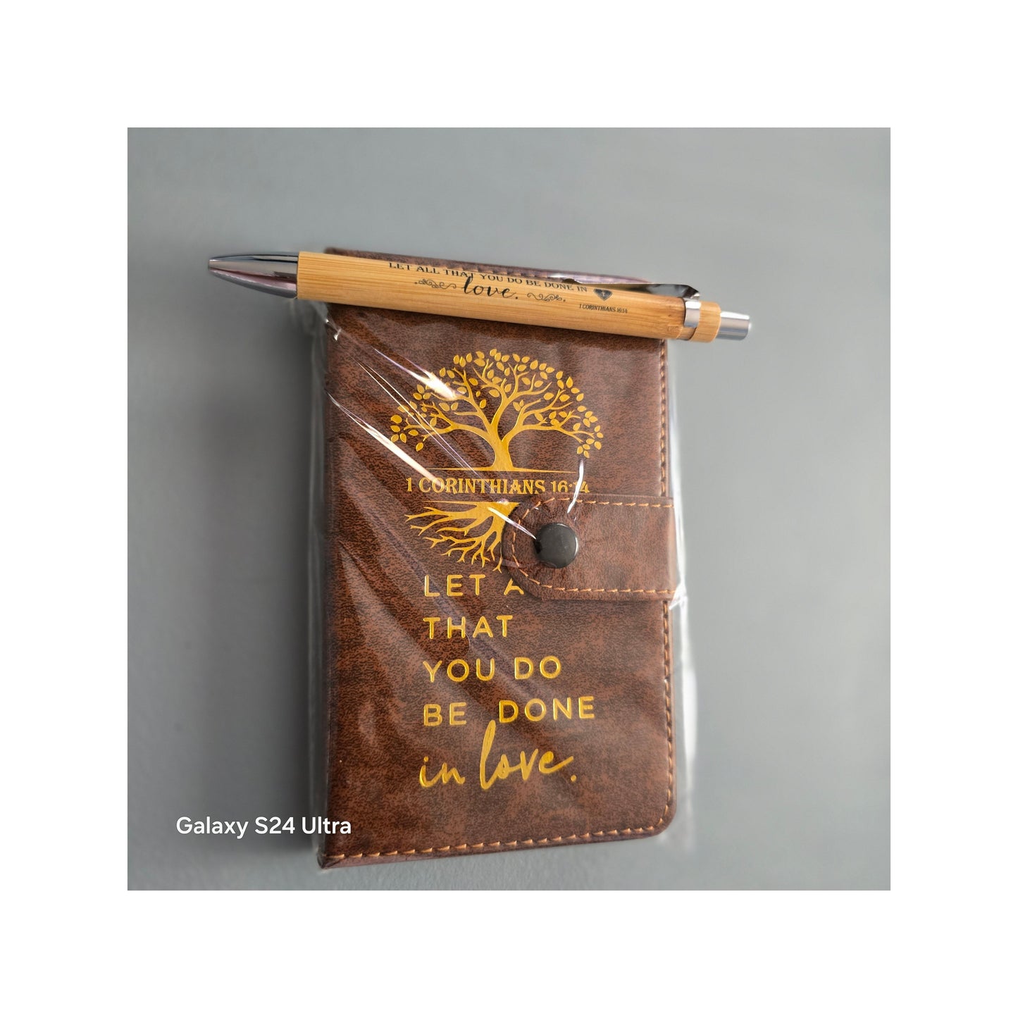 Spiritual Scripture Journal with Matching Pen
