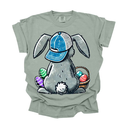 Easter Bunny-With-Backwards-Cap (DTF Transfer )