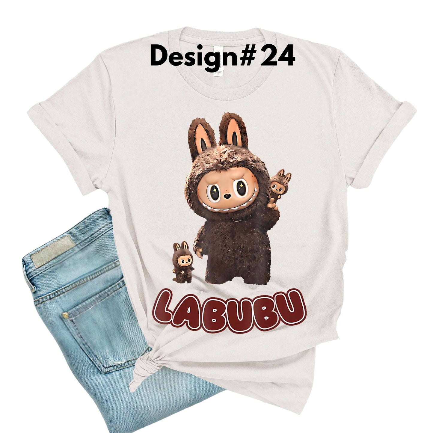 Labubu  T-Shirts   ADD DESIGN NUMBER IN NOTES AT CHECK OUT.