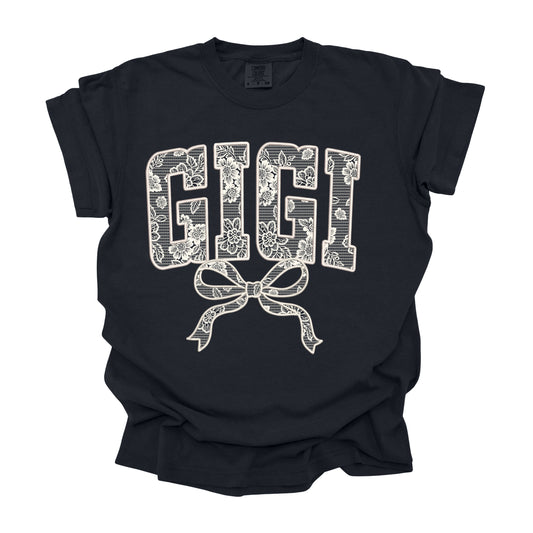 #324 GiGi Bow Lace  DTF Transfer