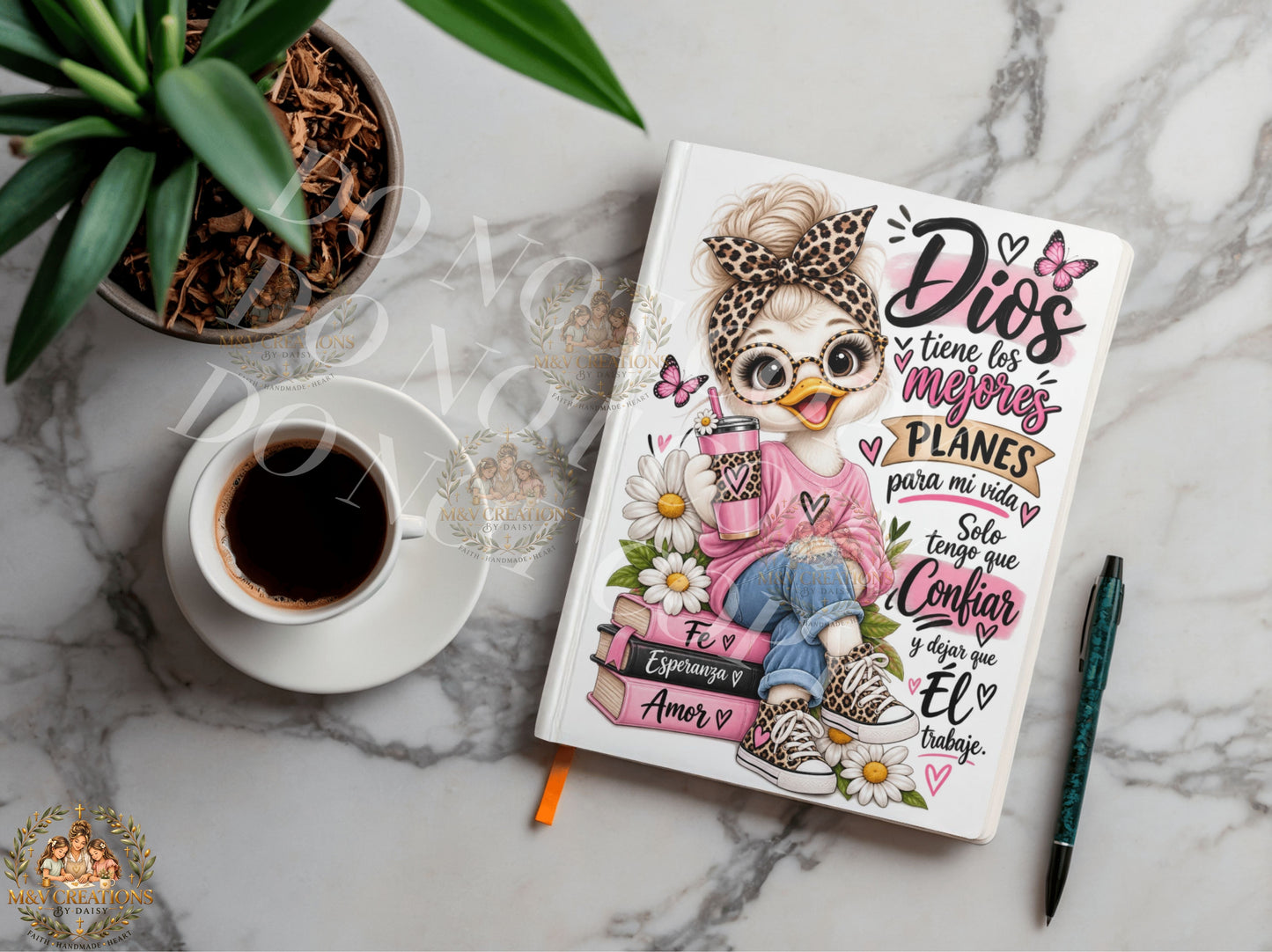 DIOS TIENE LOS MEJORES PLANES   Journal Decal