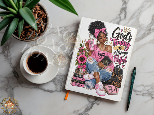 GOD'S TIMING IS ALWAYS PERFECT   Journal Decal