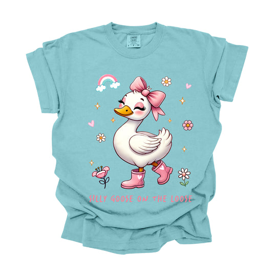 Silly-Goose-Spring-Coquette-Bow- (DTF Transfer )