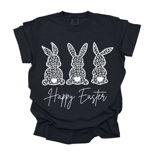 #331 Happy easter lace 3 Bunnies   DTF Transfer