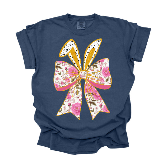 Easter Floral Bow (DTF Transfer )