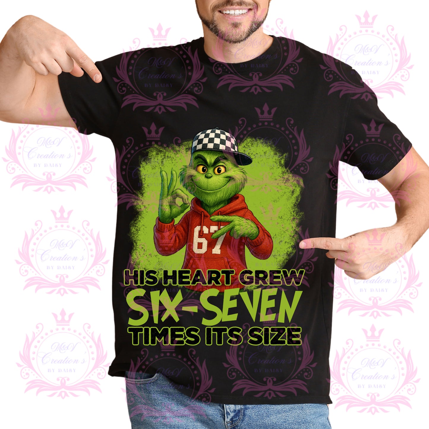 HIS HEART GREW 6-7 SIZE IT'S SIZE