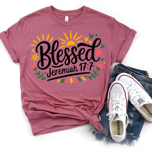 BLESSED JEREMIAH 17:7  (DTF Transfer )
