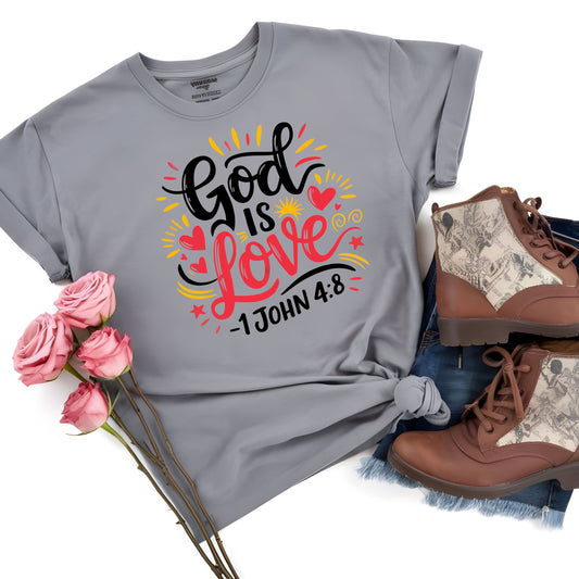 GOD IS LOVE 1 JOHN 4:8  (DTF Transfer )