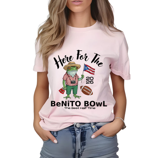 Here For the Benito Bowl Concho with Flag T-shirt