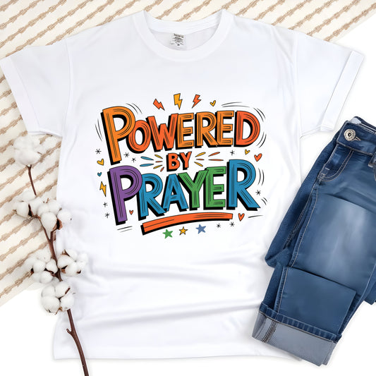 POWERED BY PRAYER     (DTF Transfer)