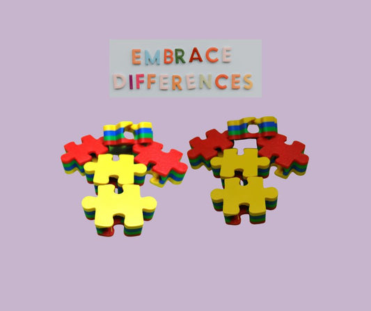 Autism Puzzle 3D Straw topper