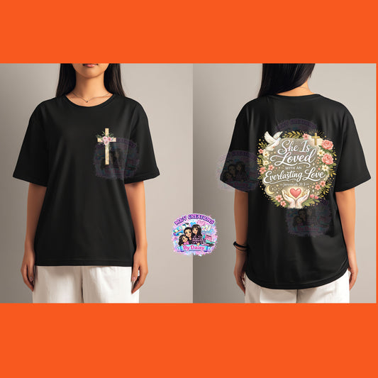 She is loved Jeremiah 31:3/ Ella es Amada Jeremias 31:3 (Daisy's exclusive design)