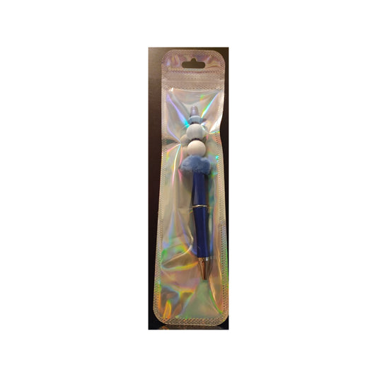 #72  Blue Beaded Pen