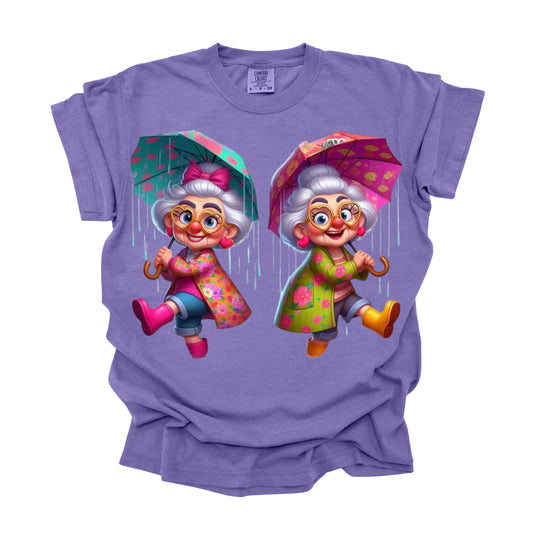 Dancing In the Rain Granny Buddies (DTF Transfer )