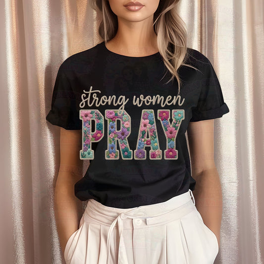 Strong Woman Pray DTF Transfer