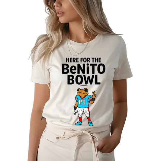 Here For the Benito Bowl Concho Player T-shirt